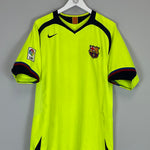 Shop 2005/06 BARCELONA RONALDINHO #10 AWAY SHIRT (XL) NIKE, classic football shirts, vintage football shirts & retro soccer jerseys at Cult Kits