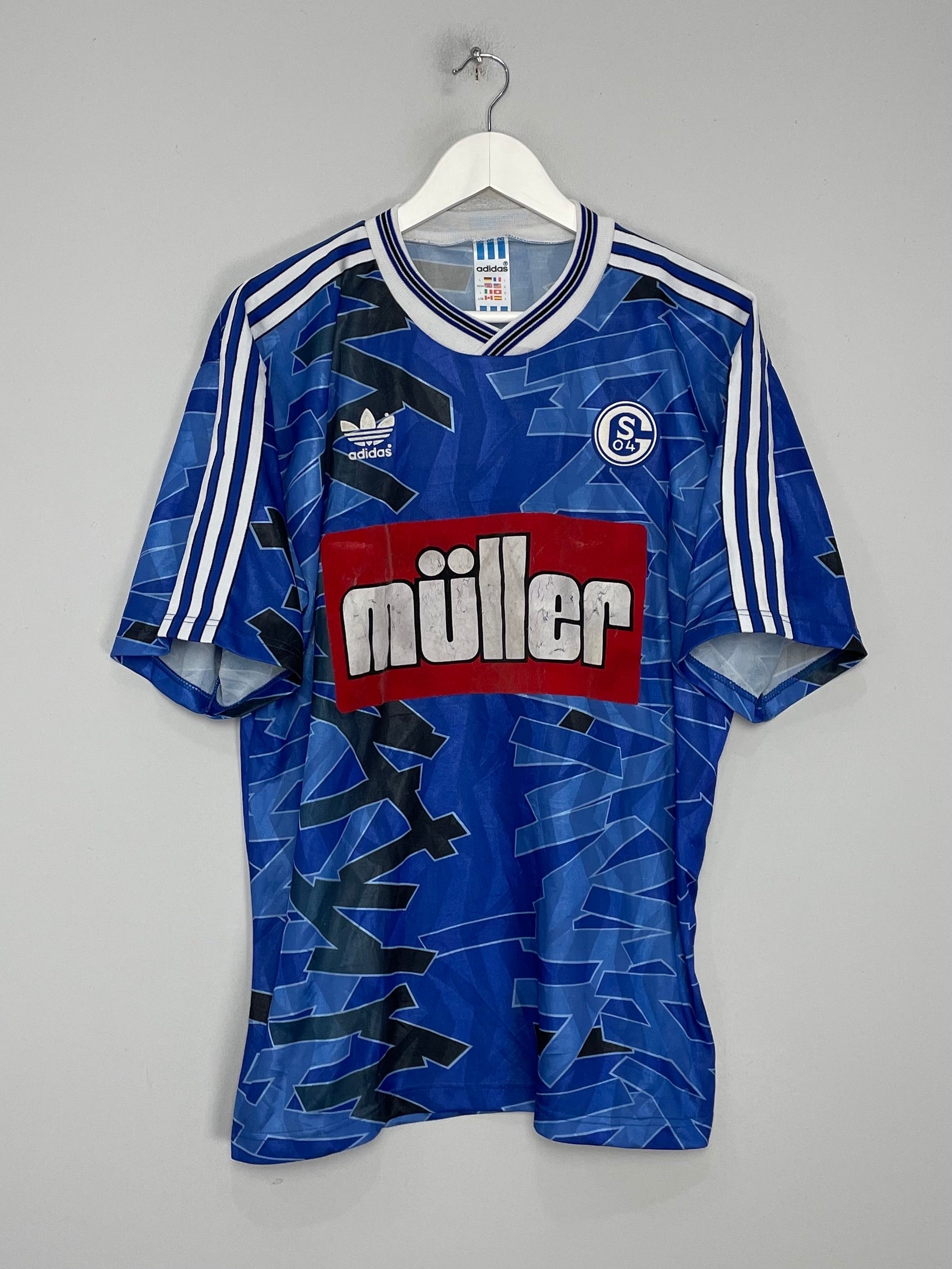 Shop 1993/94 SCHALKE HOME SHIRT (L) ADIDAS, classic football shirts, vintage football shirts & retro soccer jerseys at Cult Kits