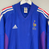 2002/04 FRANCE *SIGNED* HOME SHIRT (L) ADIDAS