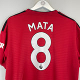 2018/19 MANCHESTER UNITED MATA #8 HOME SHIRT (L) ADIDAS