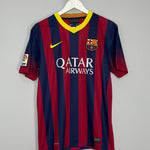 Shop 2013/14 BARCELONA NEYMAR JR #11 HOME SHIRT (M) NIKE, classic football shirts, vintage football shirts & retro soccer jerseys at Cult Kits