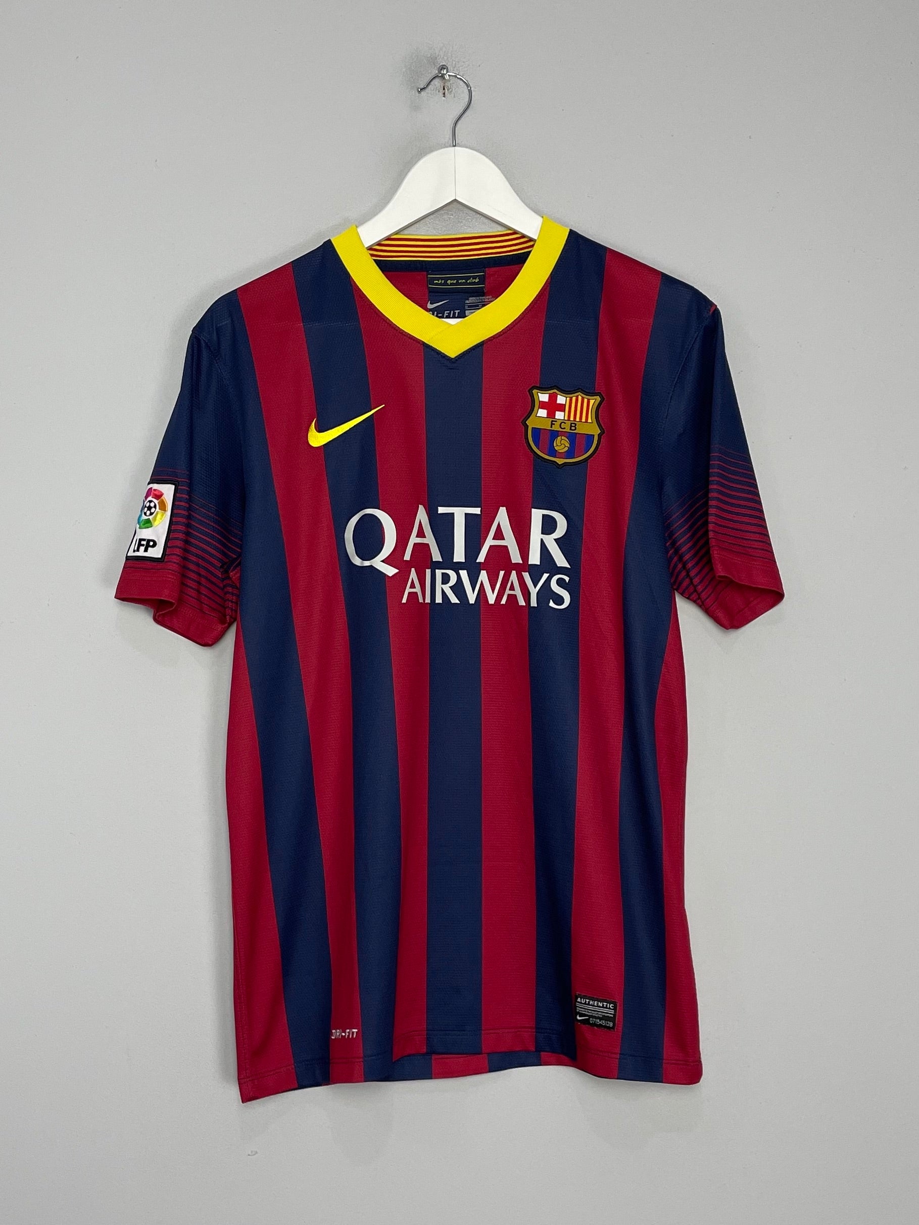 Shop 2013/14 BARCELONA NEYMAR JR #11 HOME SHIRT (M) NIKE, classic football shirts, vintage football shirts & retro soccer jerseys at Cult Kits