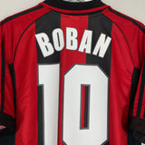 1998/99 AC MILAN BOBAN #10 HOME SHIRT (M) ADIDAS