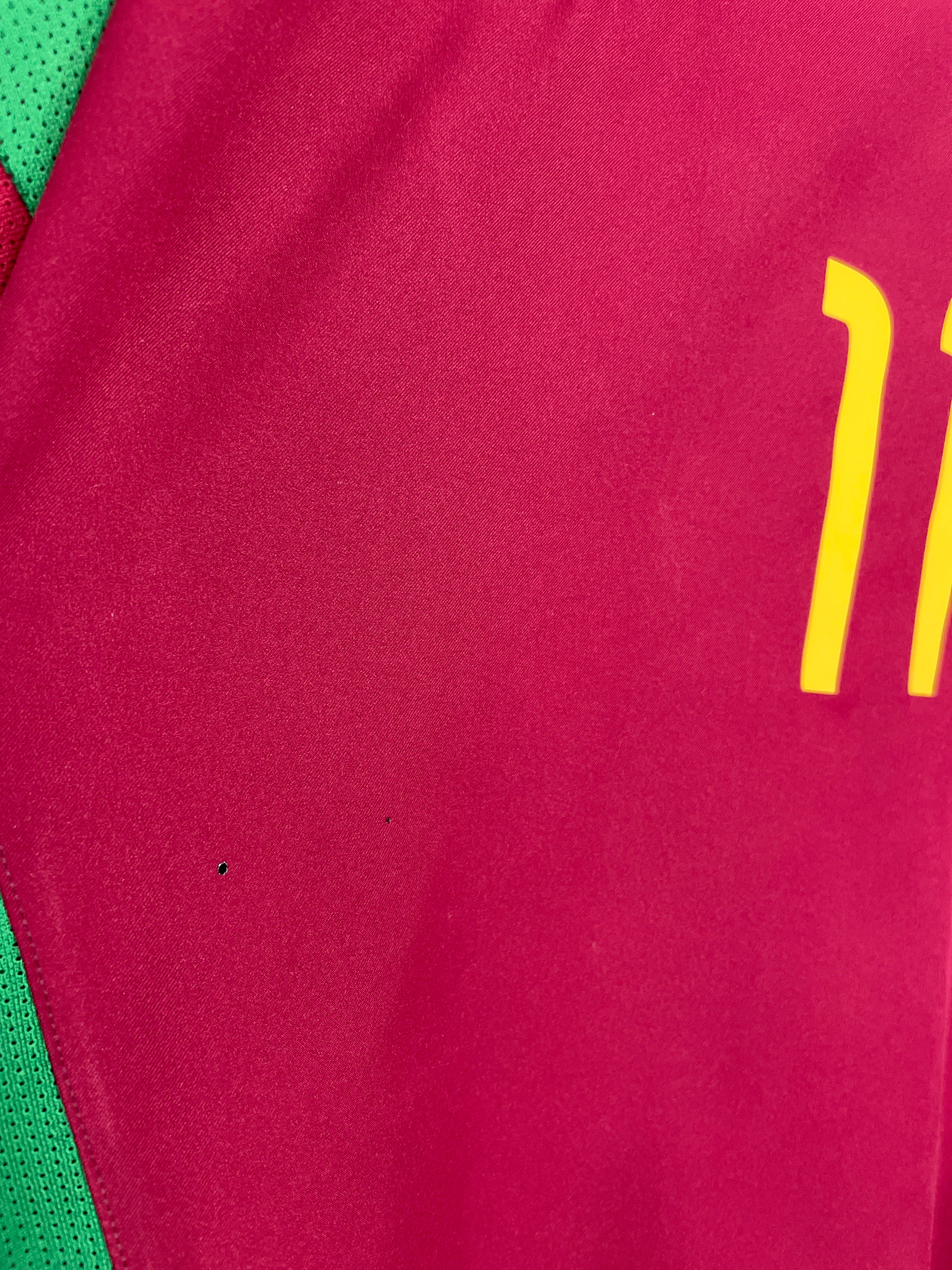 Shop 2002/04 PORTUGAL RONALDO #11 HOME SHIRT (XL) NIKE, classic football shirts, vintage football shirts & retro soccer jerseys at Cult Kits