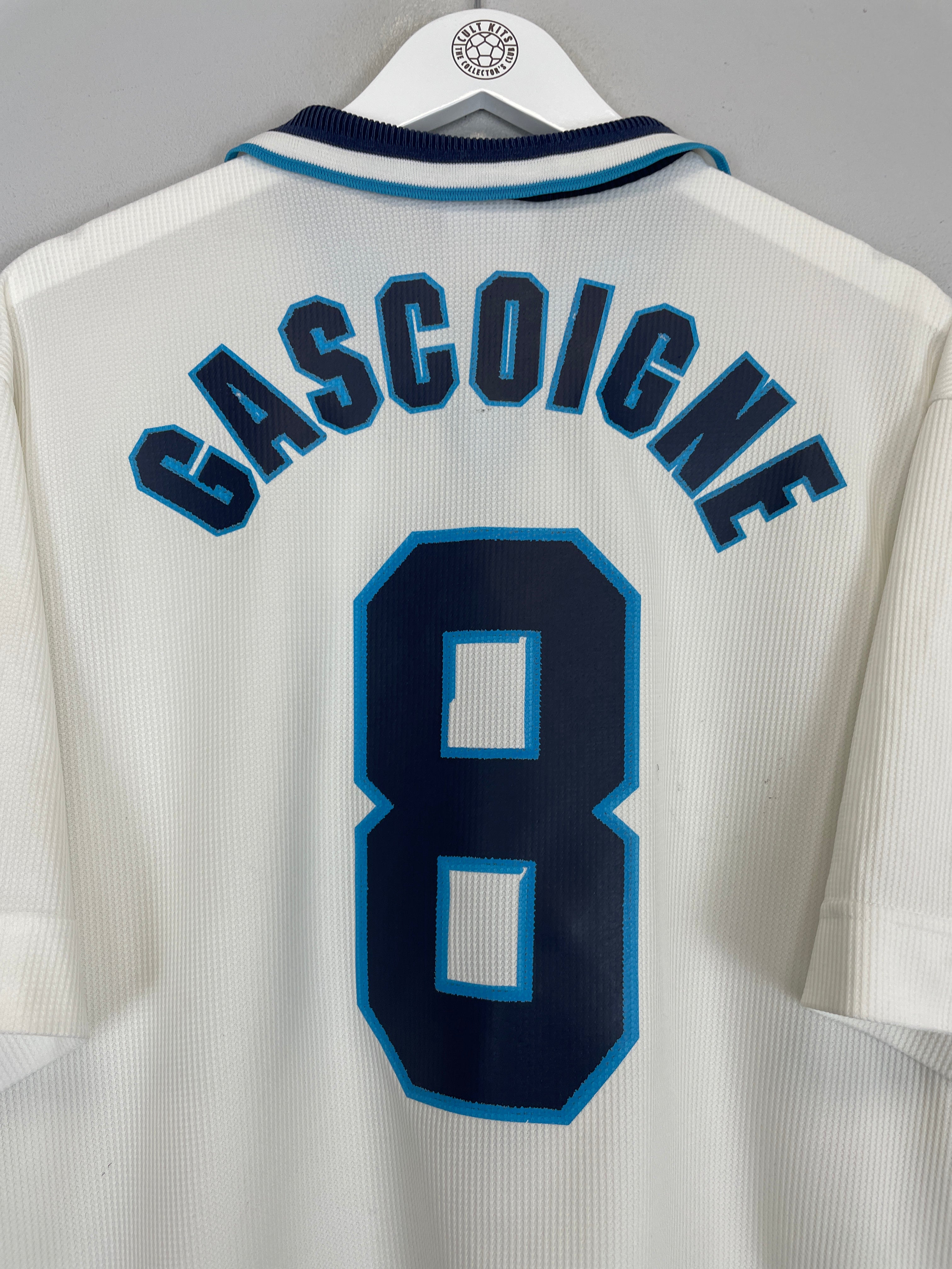 1995/97 ENGLAND GASCOIGNE #8 HOME SHIRT (XXL) UMBRO – Cult Kits 1995/97 ENGLAND GASCOIGNE #8 HOME SHIRT (XXL) UMBRO – Cult Kits
