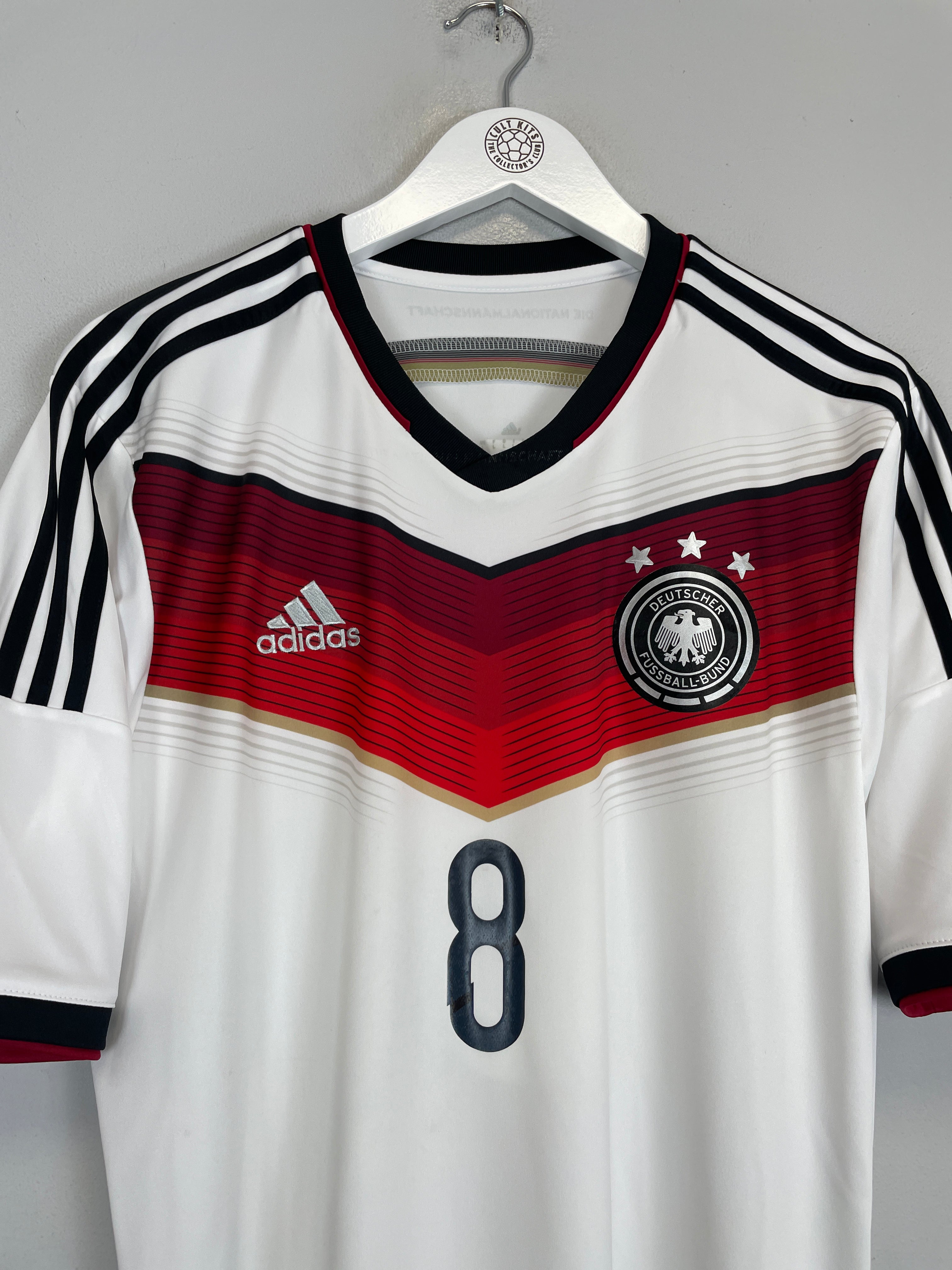 Shop 2014/15 GERMANY OZIL #8 HOME SHIRT (L) ADIDAS, classic football shirts, vintage football shirts & retro soccer jerseys at Cult Kits