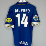 Shop 1996/97 ITALY DEL PIERO #14 HOME SHIRT (L) NIKE, classic football shirts, vintage football shirts & retro soccer jerseys at Cult Kits