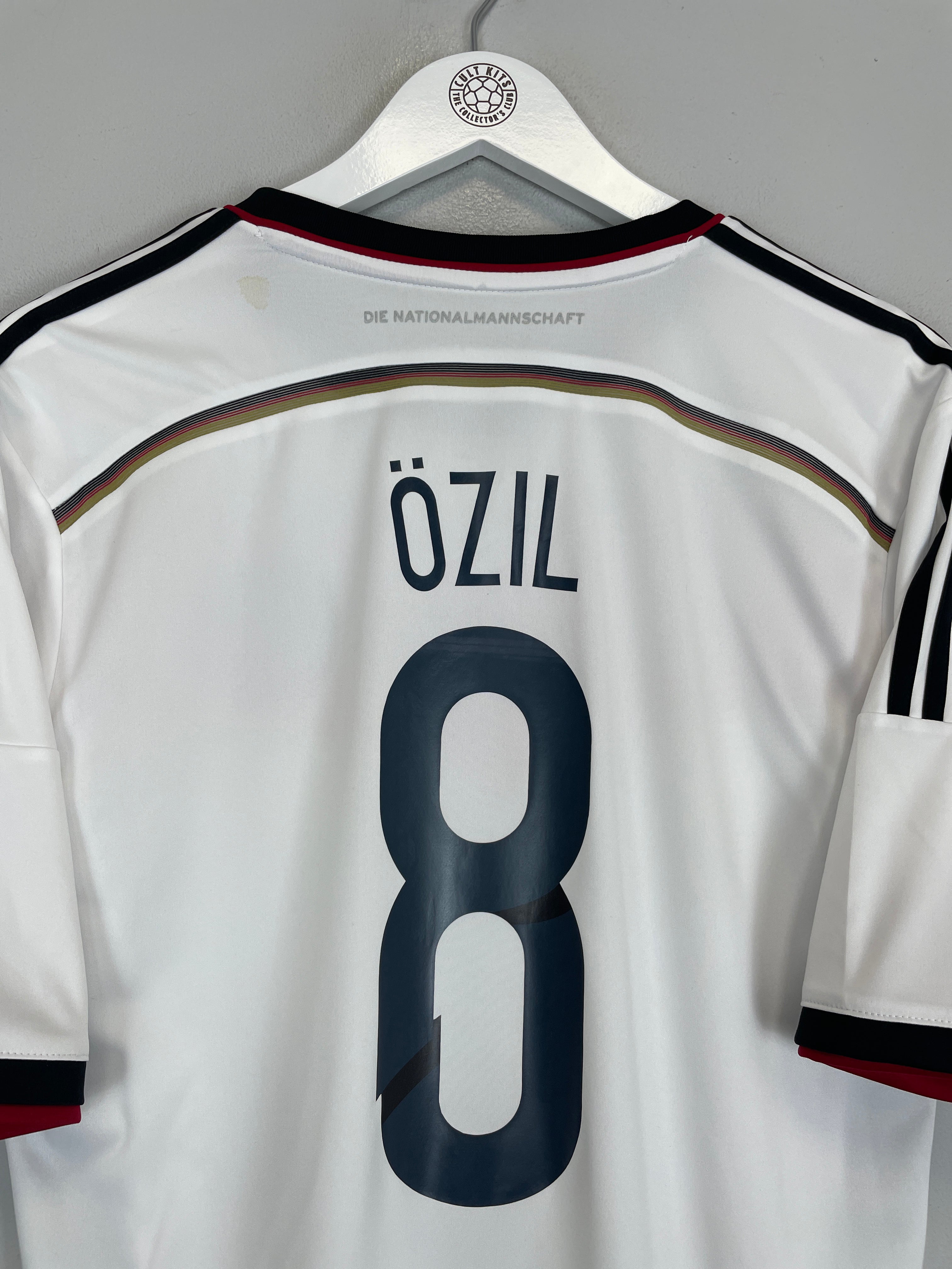 Shop 2014/15 GERMANY OZIL #8 HOME SHIRT (L) ADIDAS, classic football shirts, vintage football shirts & retro soccer jerseys at Cult Kits