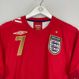2006/08 ENGLAND BECKHAM #7 AWAY SHIRT (S) UMBRO