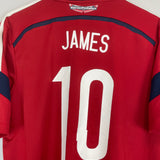 2014/15 COLOMBIA JAMES #10 AWAY SHIRT (L) ADIDAS