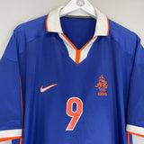 1998/00 NETHERLANDS KLUIVERT #9 AWAY SHIRT (XL) NIKE