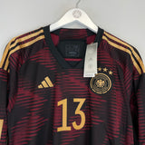2022/23 GERMANY MULLER #13 *BNWT* L/S AWAY SHIRT (L) ADIDAS