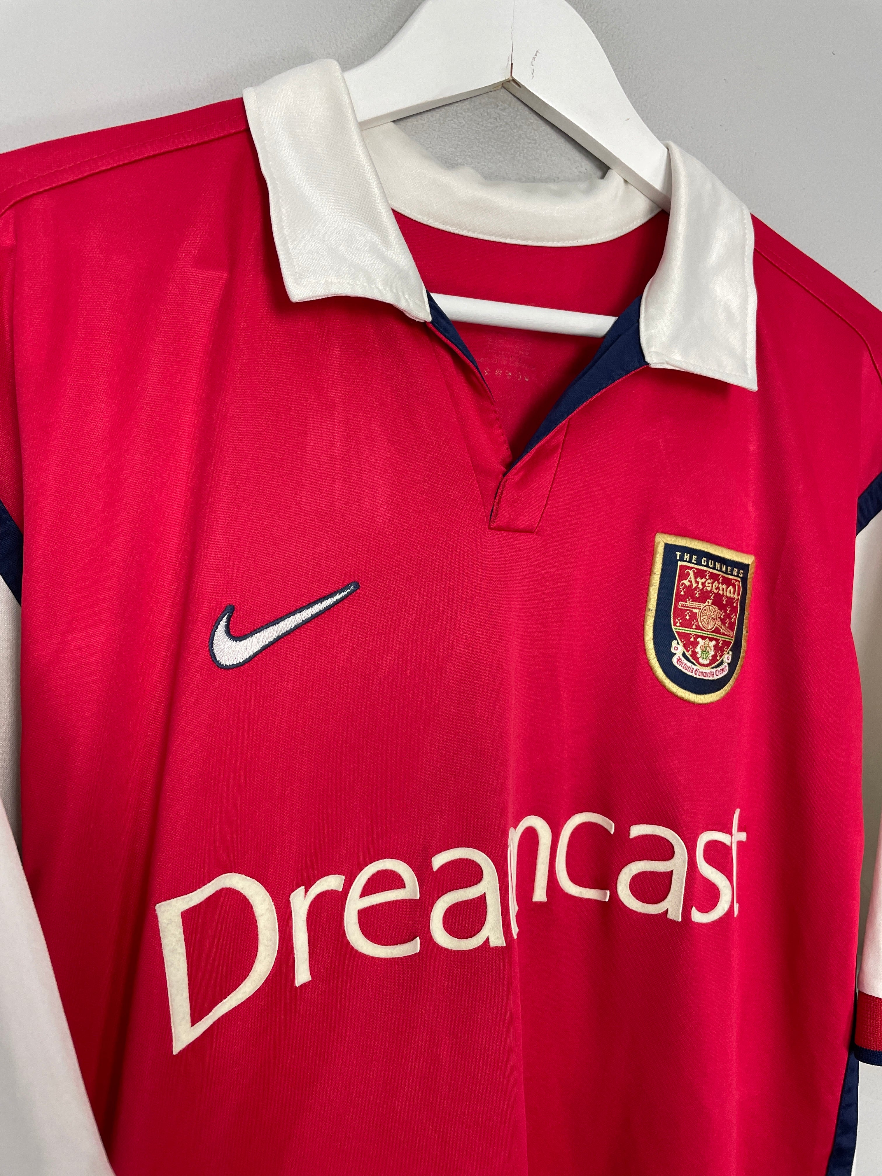 Shop 1999/00 ARSENAL HOME SHIRT (XL) NIKE, classic football shirts, vintage football shirts & retro soccer jerseys at Cult Kits