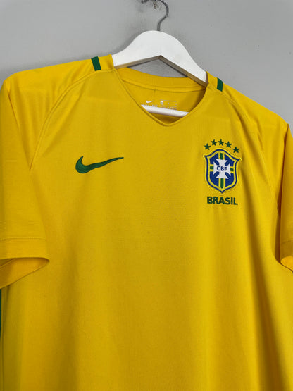 2016/17 BRAZIL HOME SHIRT (M) NIKE