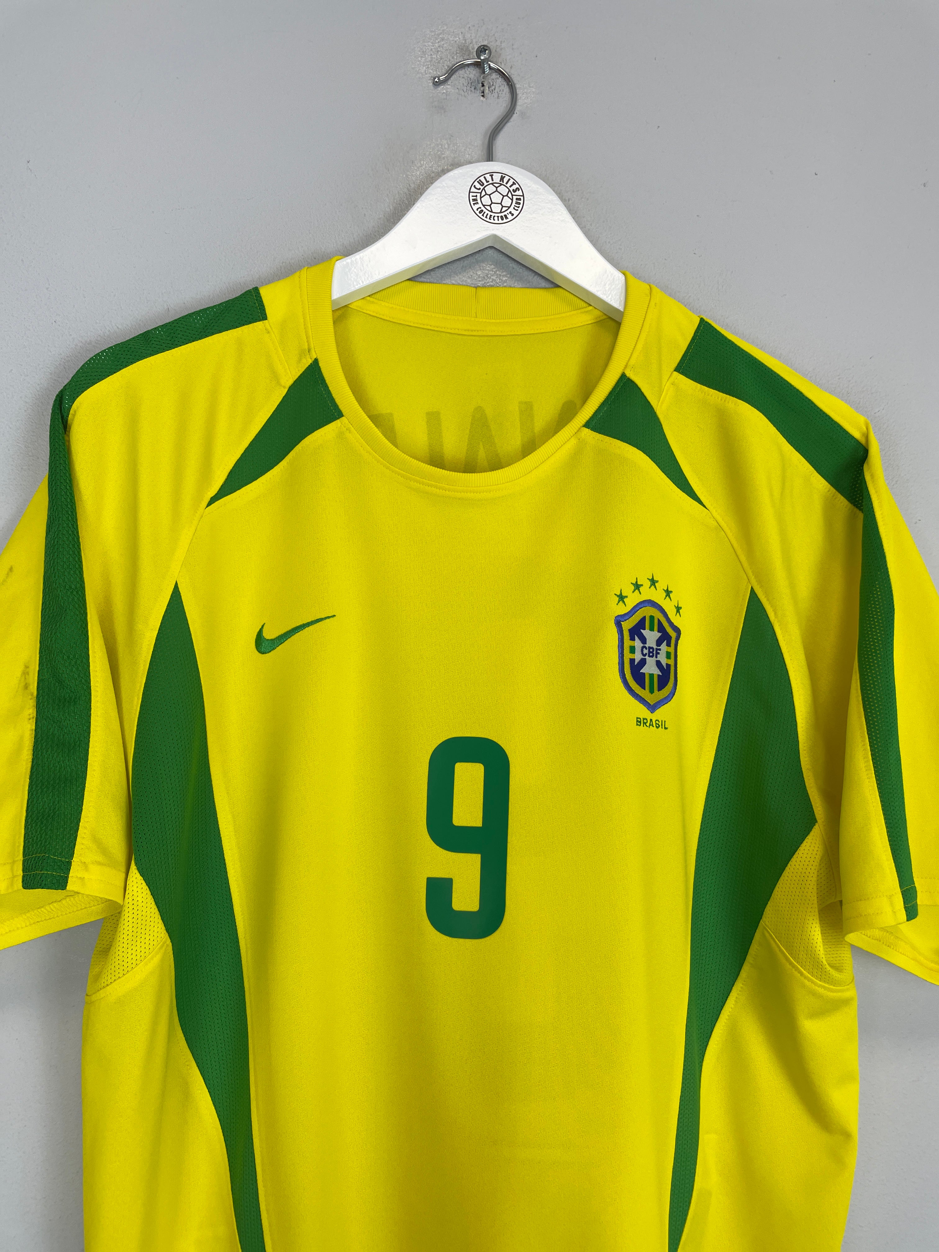 2002 R9 Jersey 2002/04 BRAZIL RONALDO #9 HOME SHIRT (M) NIKE – Cult Kits