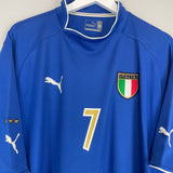 2003/04 ITALY DEL PIERO #7 HOME SHIRT (XXL) PUMA
