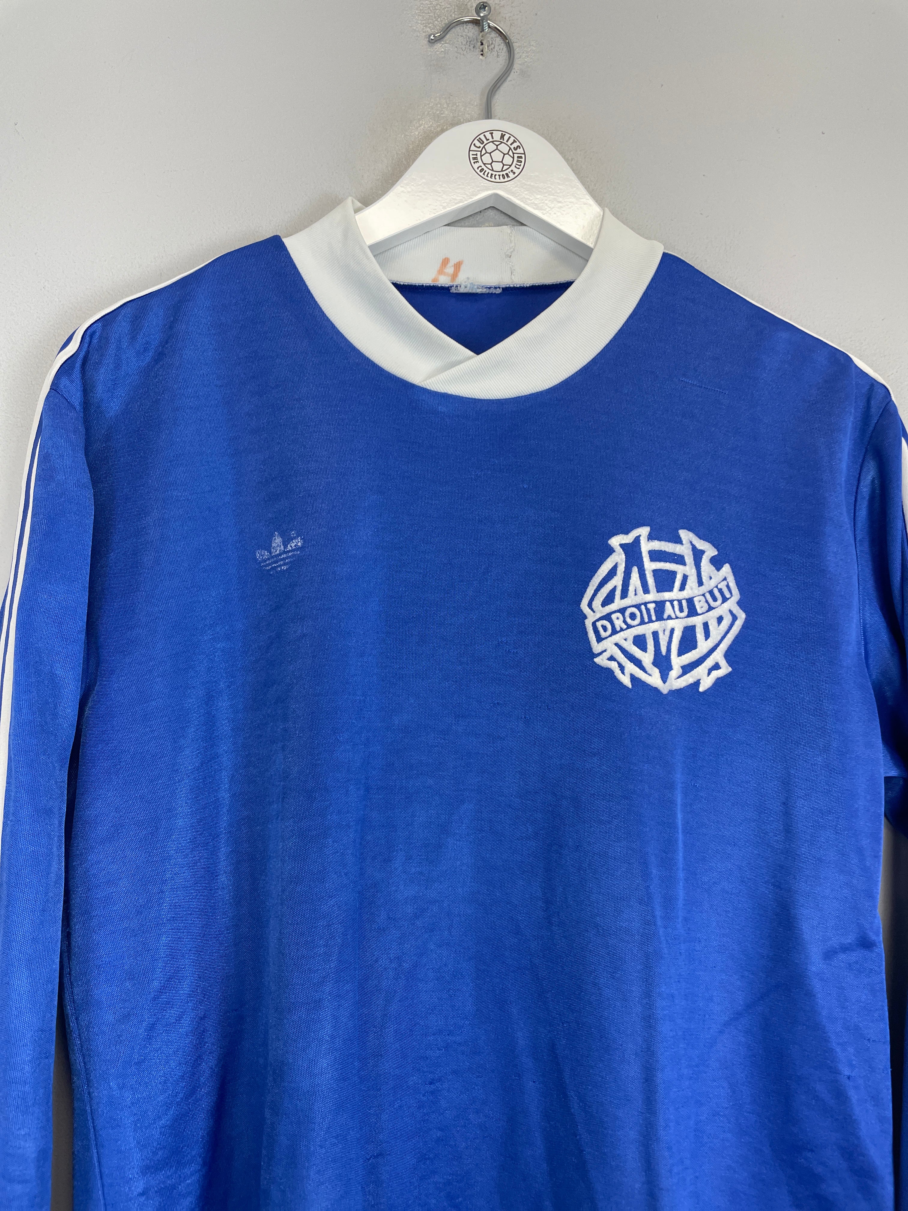 Shop 1986/87 MARSEILLE #2 L/S HOME SHIRT (M) ADIDAS, classic football shirts, vintage football shirts & retro soccer jerseys at Cult Kits