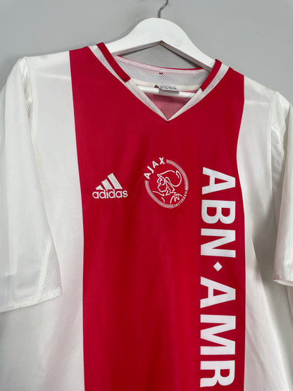 2004/05 AJAX DE BOER #5 HOME SHIRT (L) ADIDAS