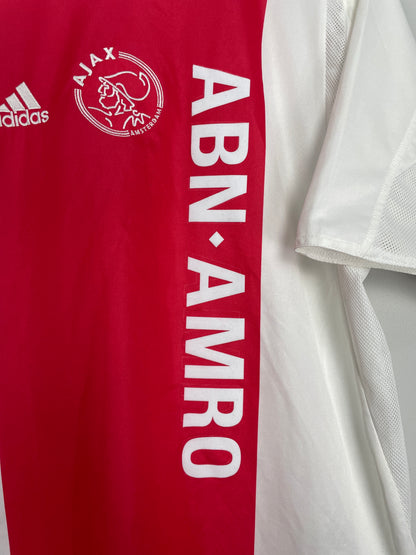 2004/05 AJAX DE BOER #5 HOME SHIRT (L) ADIDAS