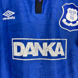1995/97 EVERTON HOME SHIRT (M) UMBRO