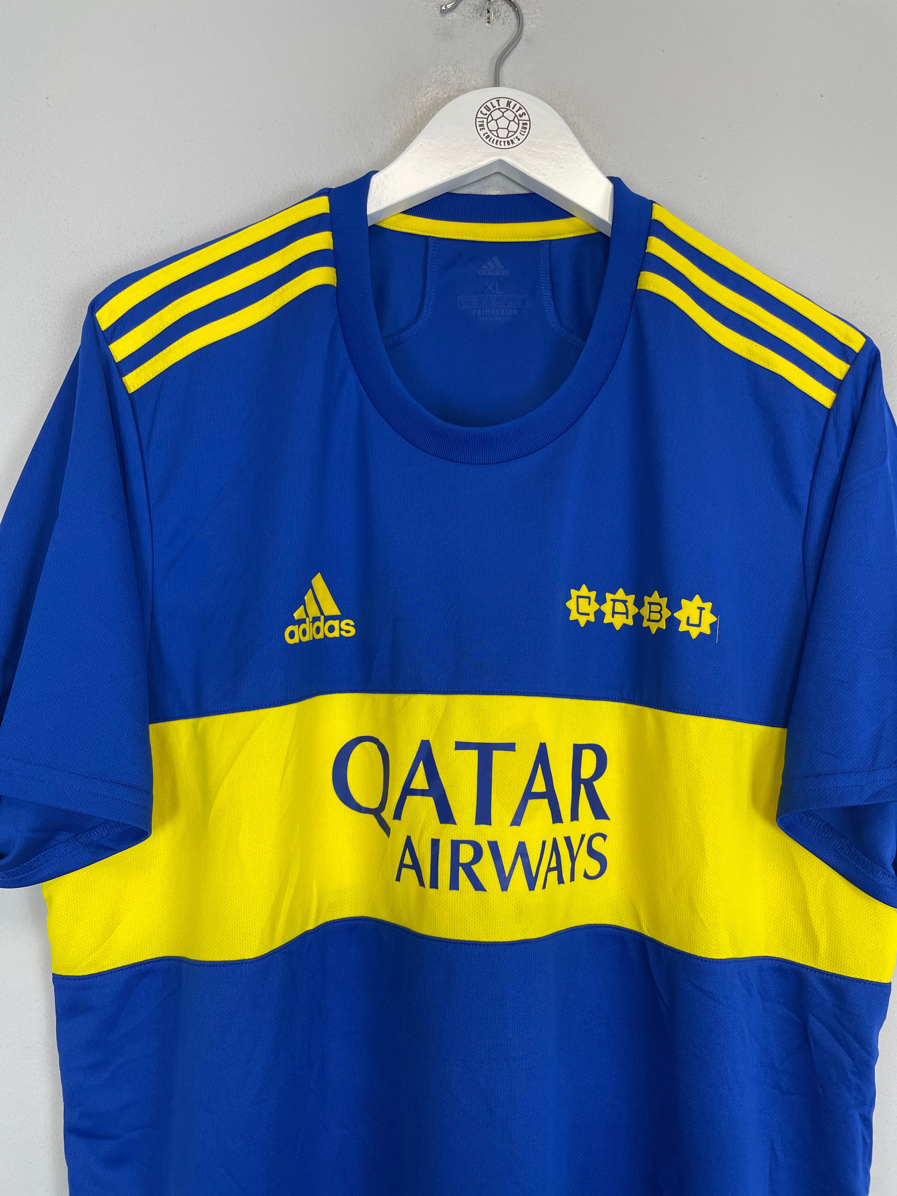 Shop 2021/22 BOCA JUNIORS HOME SHIRT (XL) ADIDAS, classic football shirts, vintage football shirts & retro soccer jerseys at Cult Kits