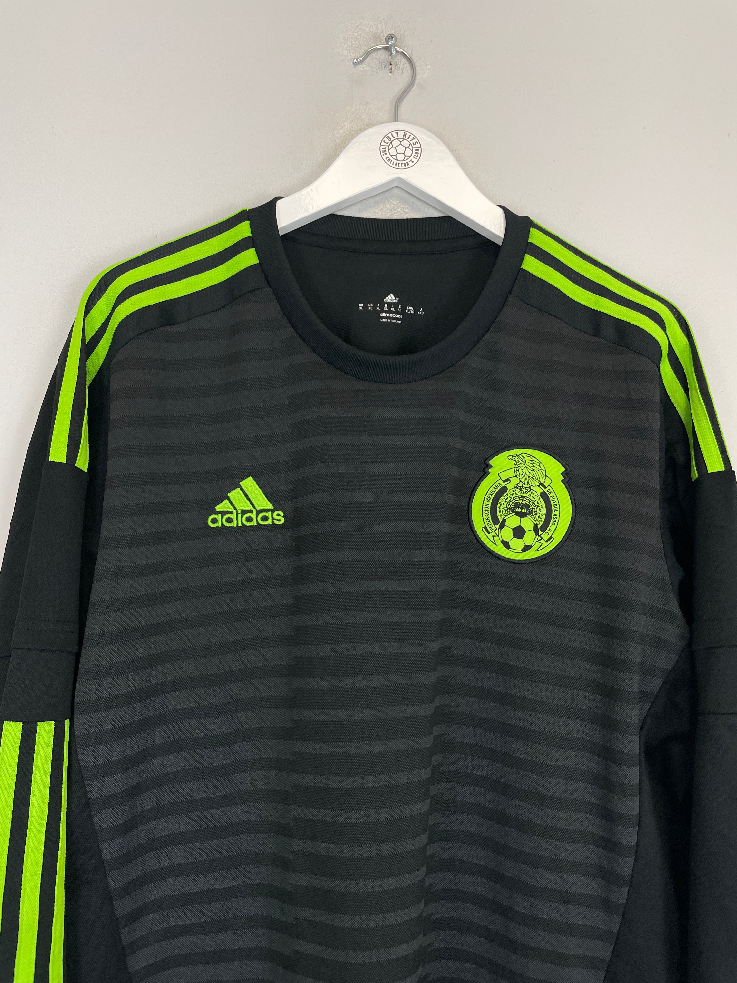 Shop 2015/16 MEXICO L/S AWAY SHIRT (XL) ADIDAS, classic football shirts, vintage football shirts & retro soccer jerseys at Cult Kits