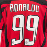 2007/08 AC MILAN RONALDO #99 HOME SHIRT (M) ADIDAS