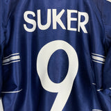 1998/99 REAL MADRID SUKER #9 AWAY SHIRT (L) ADIDAS