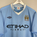 Shop 2011/12 MANCHESTER CITY BALOTELLI #45 HOME SHIRT (XXL) UMBRO, classic football shirts, vintage football shirts & retro soccer jerseys at Cult Kits