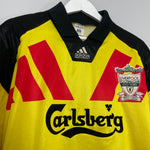 Shop 1992/93 LIVERPOOL *CENTENARY* GK SHIRT (L) ADIDAS, classic football shirts, vintage football shirts & retro soccer jerseys at Cult Kits