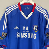 2010/11 CHELSEA 'DOUBLE WINNERS' HOME SHIRT (XXL) ADIDAS