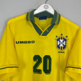 1993/94 BRAZIL RONALDO #20 HOME SHIRT (L) UMBRO