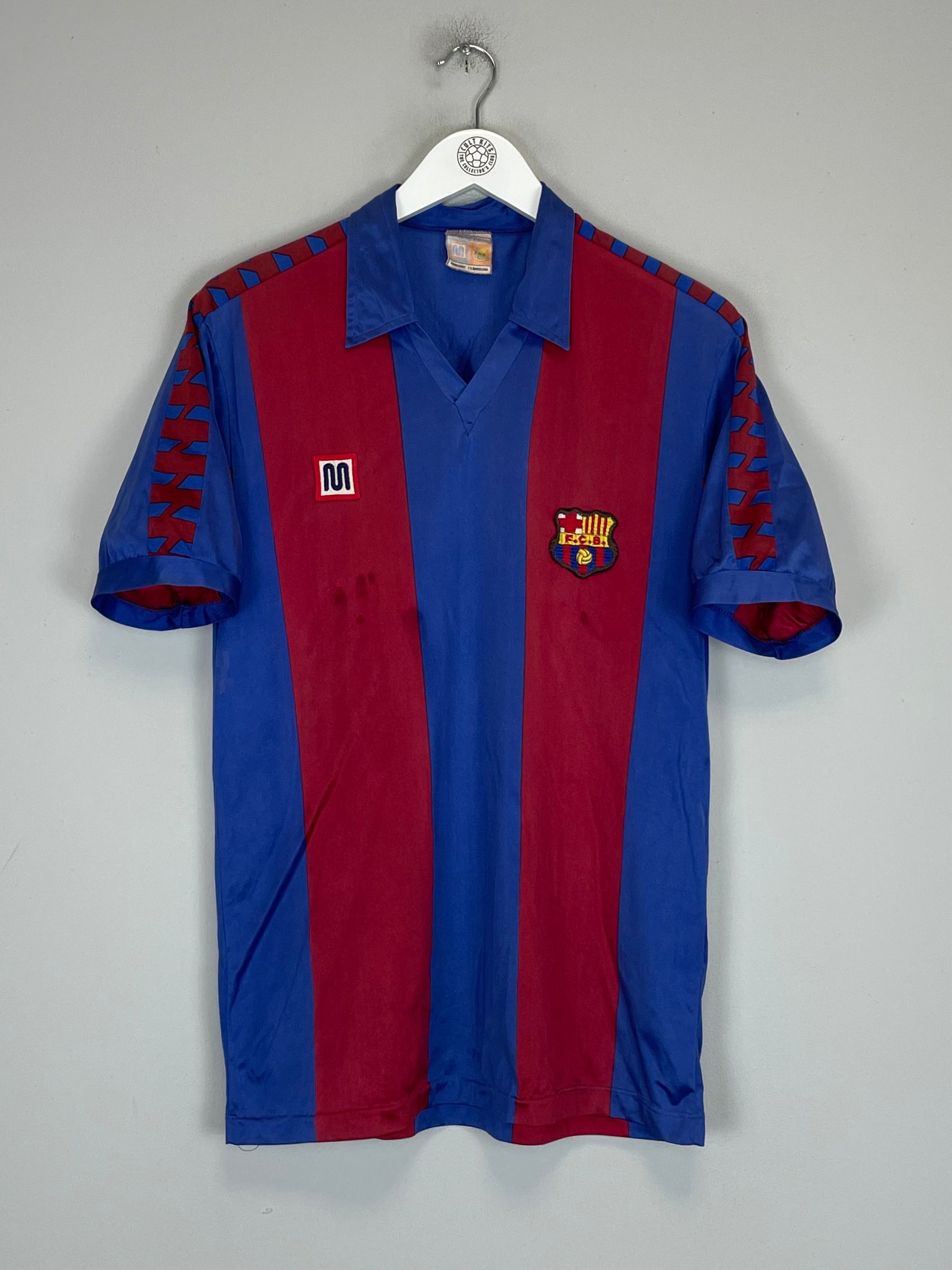 Shop 1984/89 BARCELONA HOME SHIRT (M) MEYBA, classic football shirts, vintage football shirts & retro soccer jerseys at Cult Kits