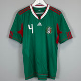 Shop 2010 MEXICO R.MARQUEZ #4 HOME SHIRT (L) ADIDAS, classic football shirts, vintage football shirts & retro soccer jerseys at Cult Kits