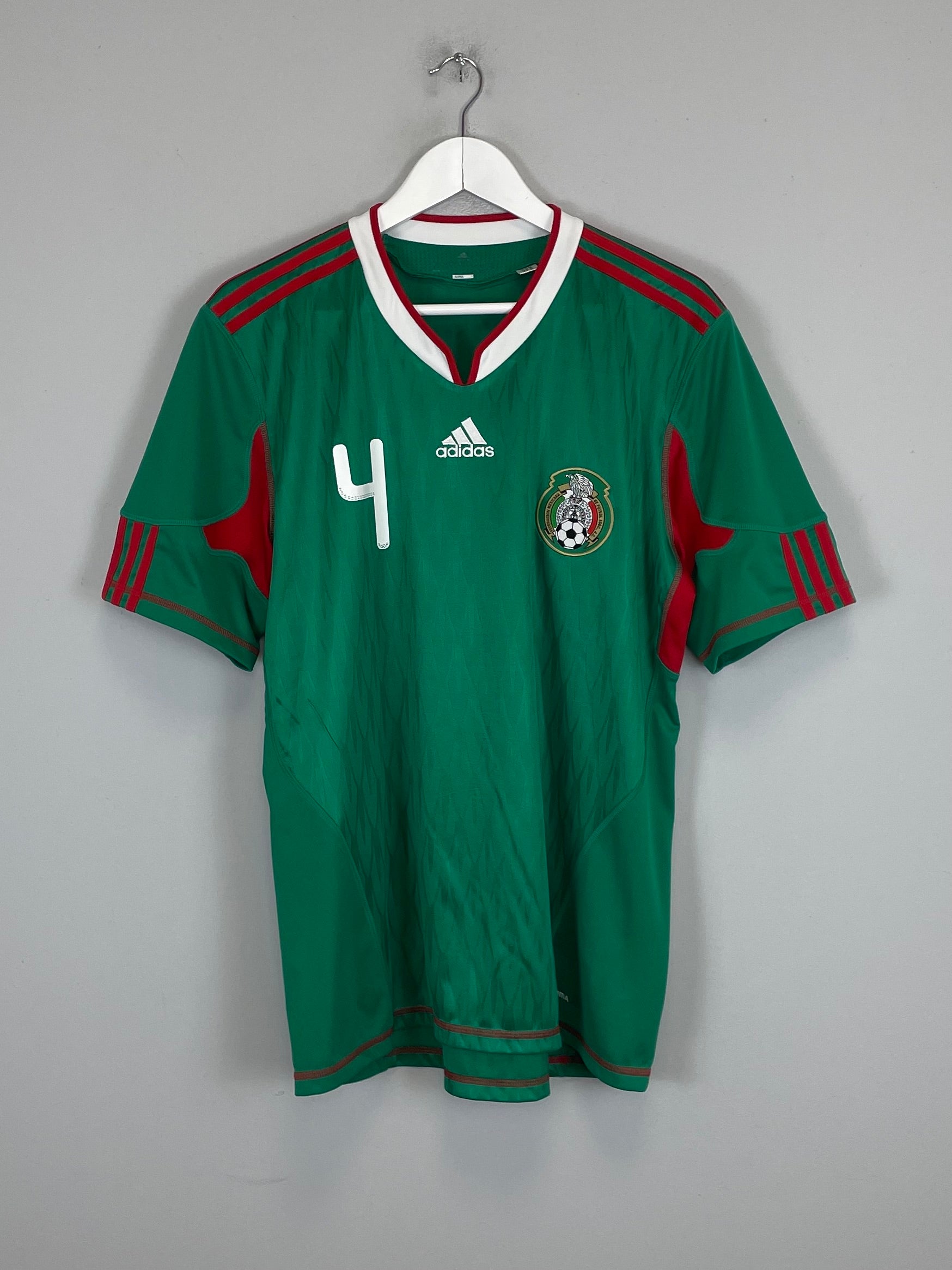 Shop 2010 MEXICO R.MARQUEZ #4 HOME SHIRT (L) ADIDAS, classic football shirts, vintage football shirts & retro soccer jerseys at Cult Kits