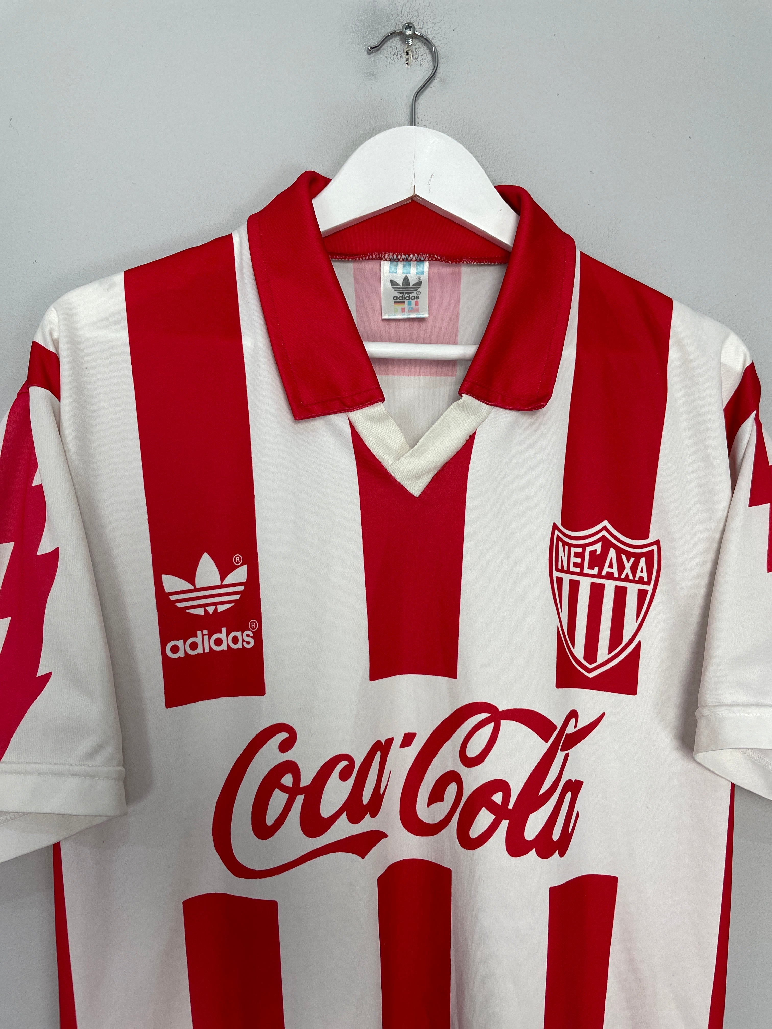 Shop 1994/95 NECAXA HOME SHIRT (M) ADIDAS, classic football shirts, vintage football shirts & retro soccer jerseys at Cult Kits