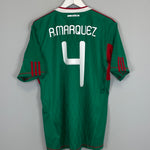Shop 2010 MEXICO R.MARQUEZ #4 HOME SHIRT (L) ADIDAS, classic football shirts, vintage football shirts & retro soccer jerseys at Cult Kits