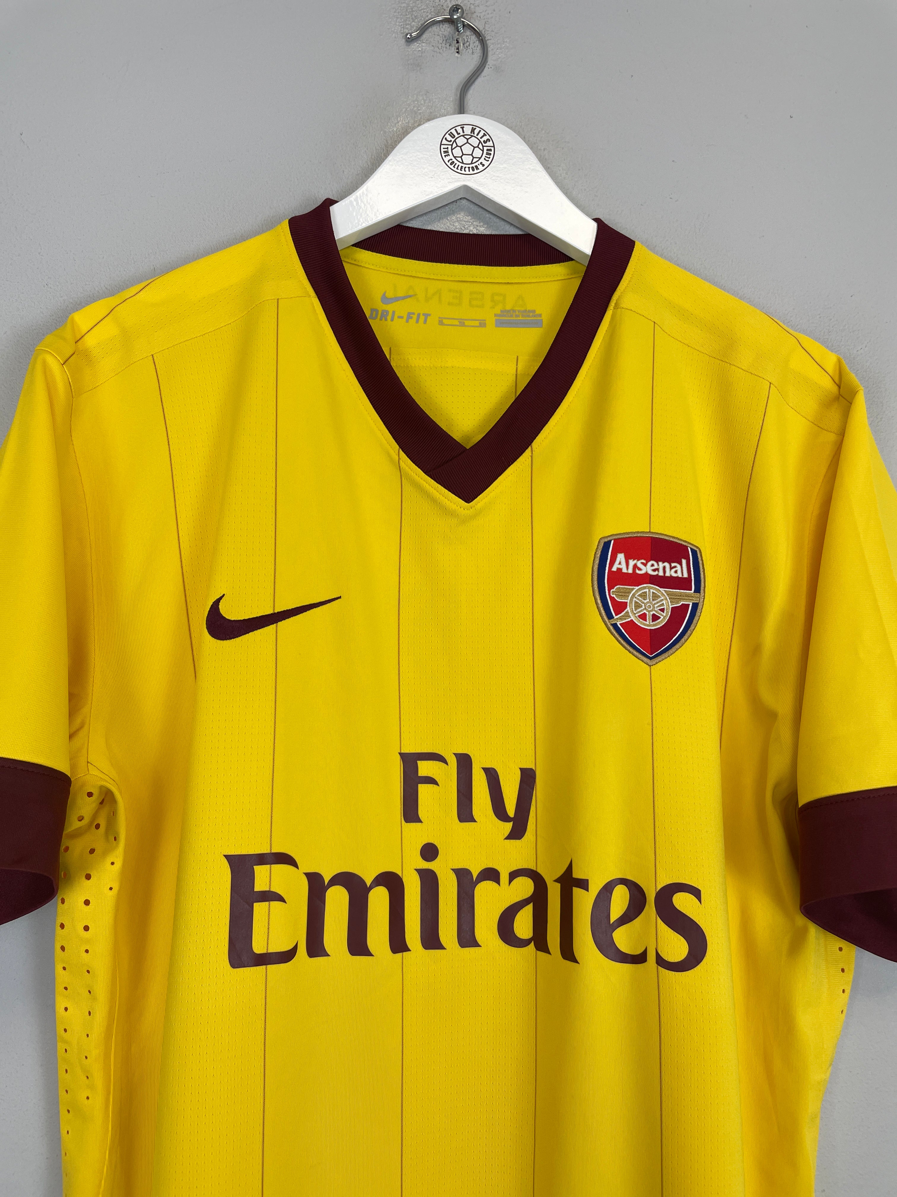 Shop 2010/11 ARSENAL FABREGAS #4 *PLAYER ISSUE* AWAY SHIRT (XL) NIKE, classic football shirts, vintage football shirts & retro soccer jerseys at Cult Kits