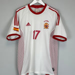 Shop 2002/04 SPAIN VALERON #17 AWAY SHIRT (M) ADIDAS, classic football shirts, vintage football shirts & retro soccer jerseys at Cult Kits