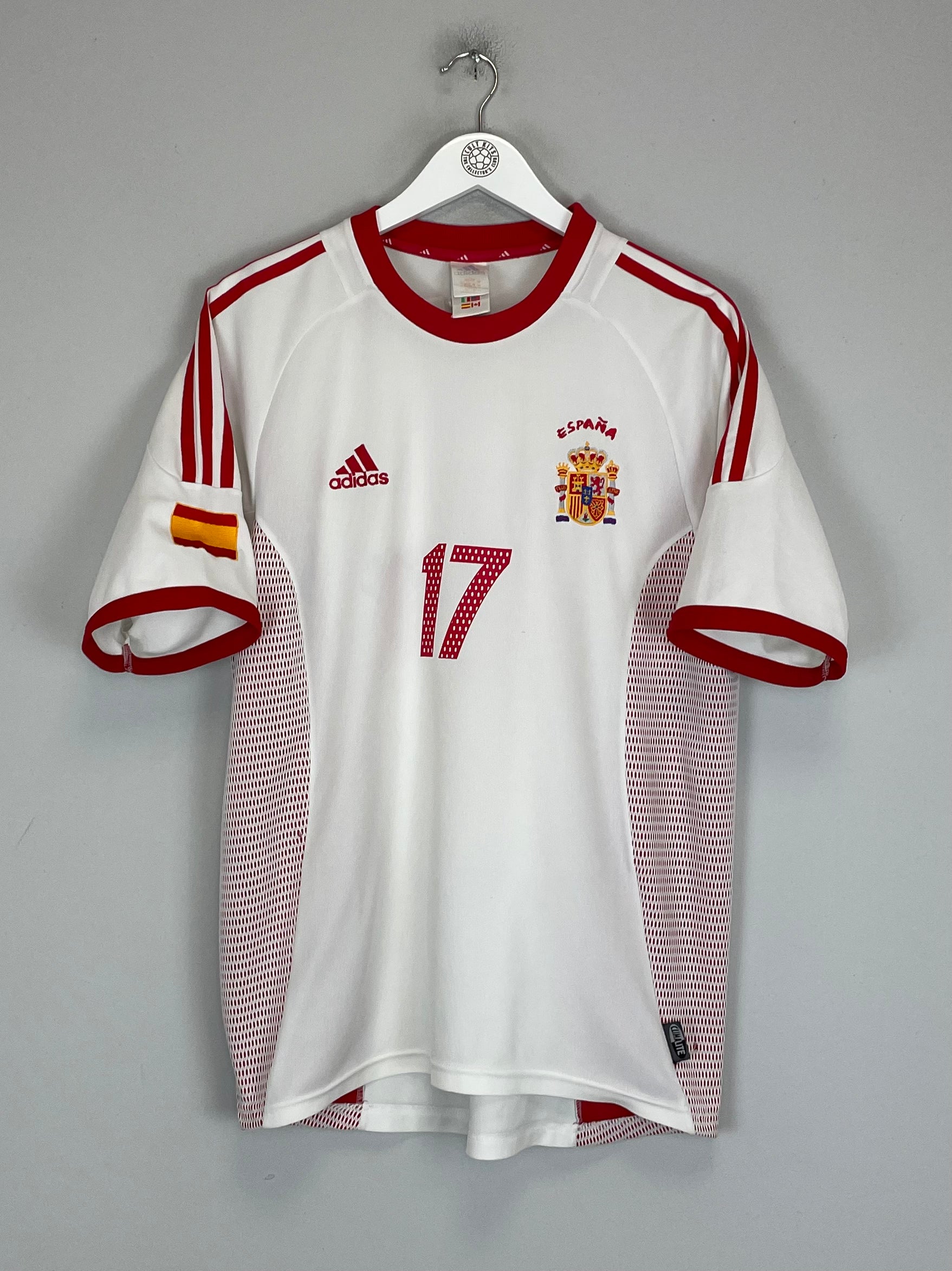 Shop 2002/04 SPAIN VALERON #17 AWAY SHIRT (M) ADIDAS, classic football shirts, vintage football shirts & retro soccer jerseys at Cult Kits