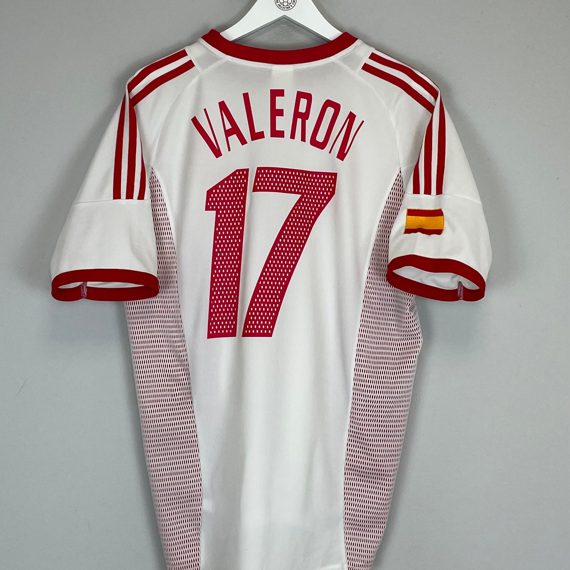 Shop 2002/04 SPAIN VALERON #17 AWAY SHIRT (M) ADIDAS, classic football shirts, vintage football shirts & retro soccer jerseys at Cult Kits