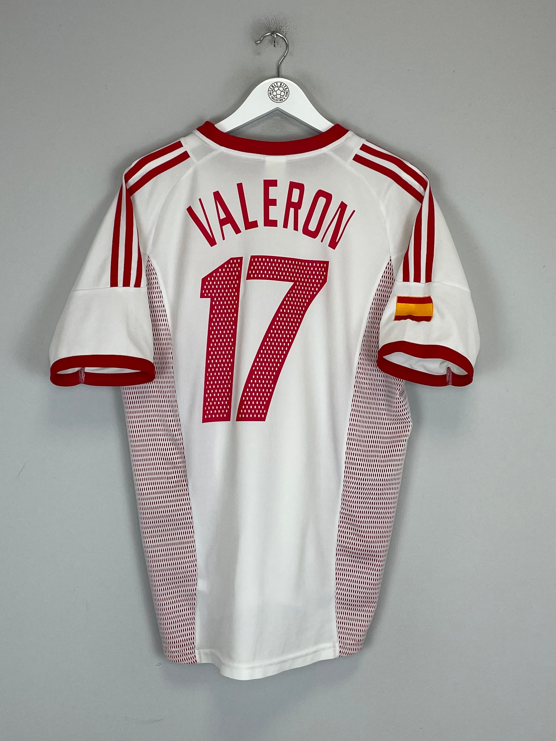 Shop 2002/04 SPAIN VALERON #17 AWAY SHIRT (M) ADIDAS, classic football shirts, vintage football shirts & retro soccer jerseys at Cult Kits