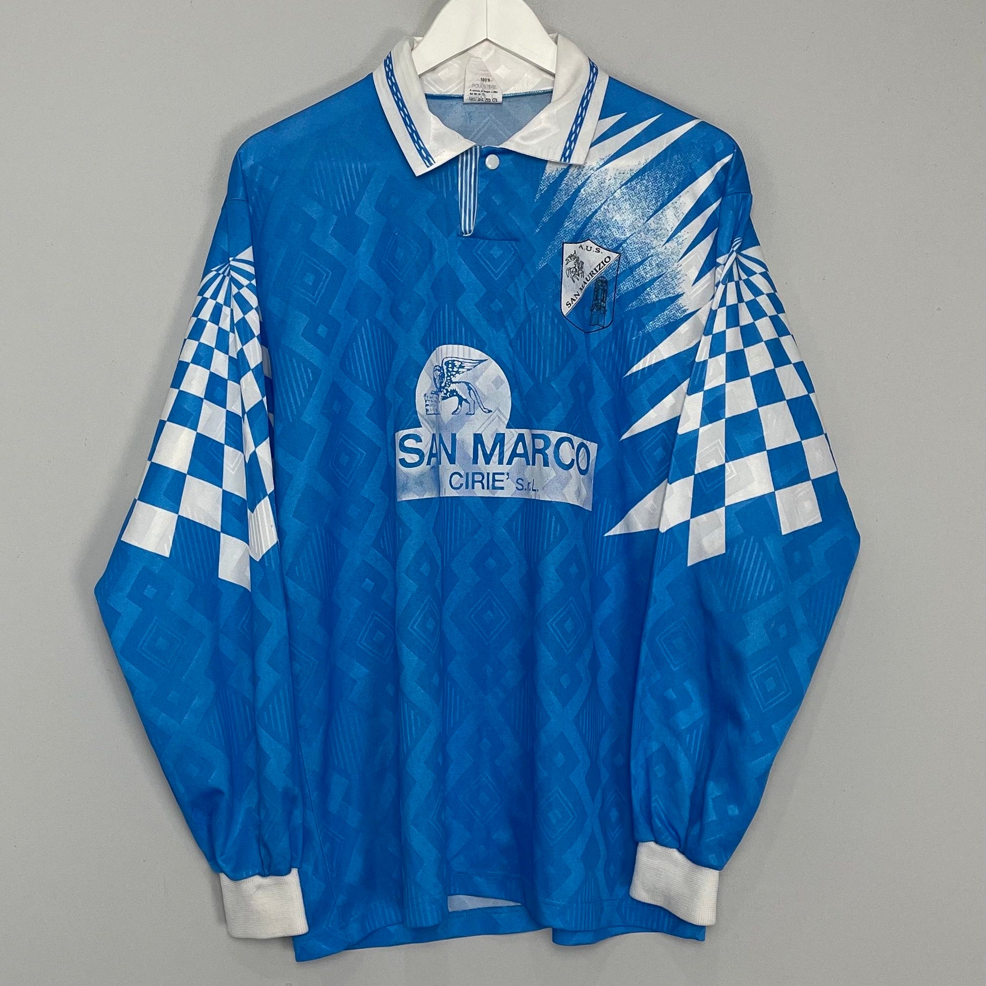 Shop 1993 SAN MAURIZIO #11 L/S HOME SHIRT (XL) OM, classic football shirts, vintage football shirts & retro soccer jerseys at Cult Kits