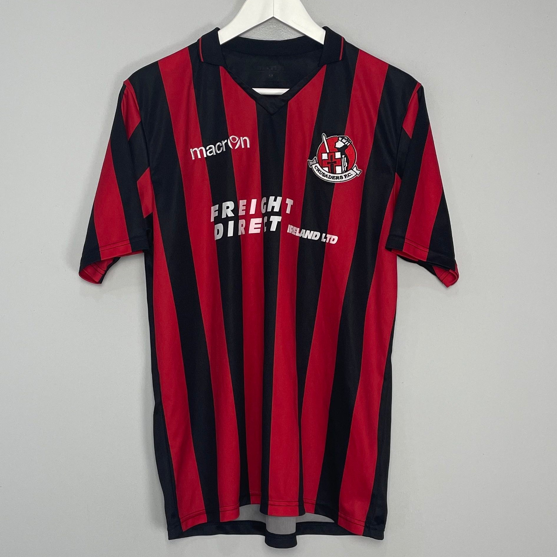 Shop 2013/15 CRUSADERS FC #17 HOME SHIRT (M) MACRON, classic football shirts, vintage football shirts & retro soccer jerseys at Cult Kits