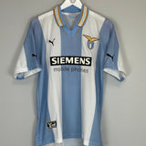 Shop 1999/00 LAZIO SALAS #9 HOME SHIRT (M) PUMA, classic football shirts, vintage football shirts & retro soccer jerseys at Cult Kits