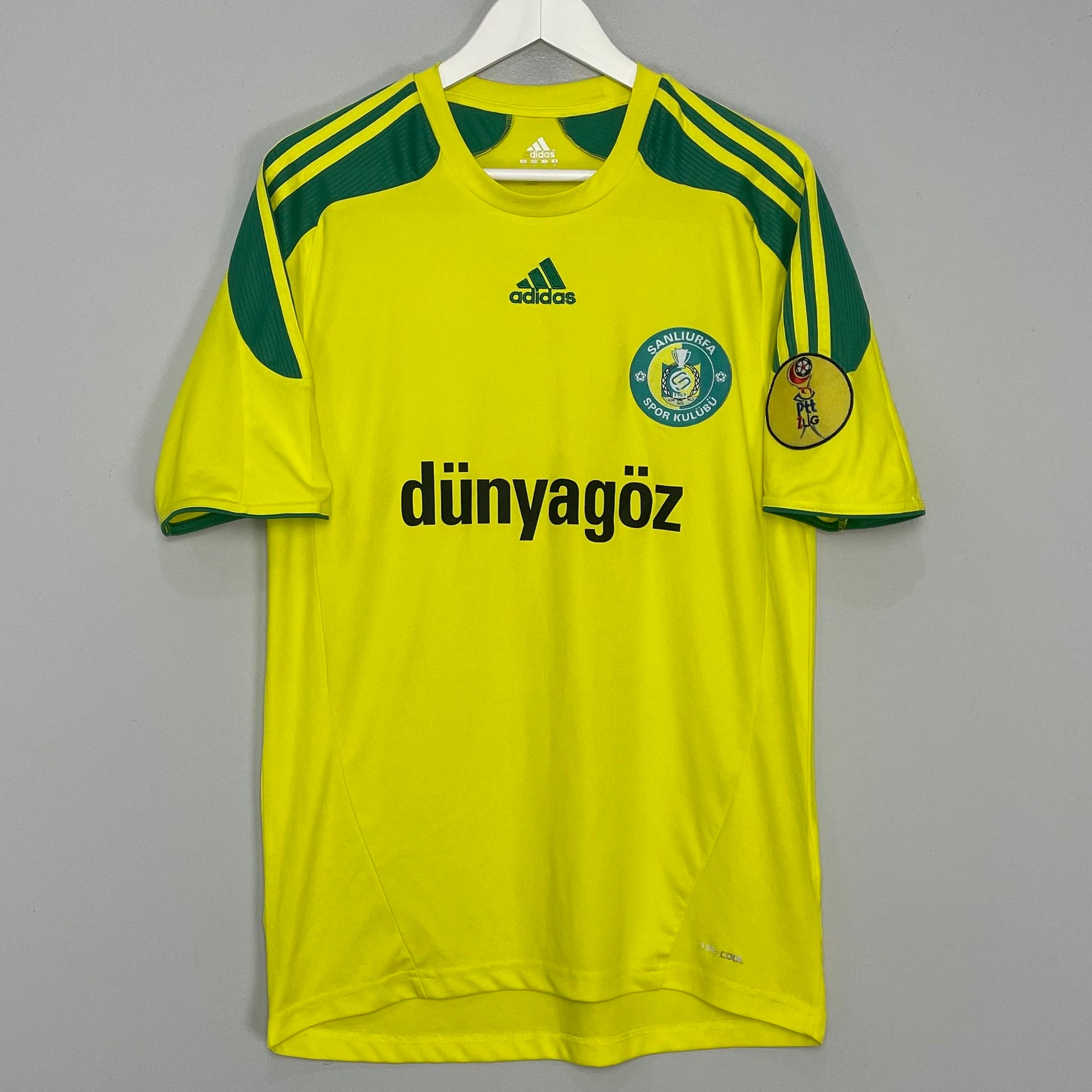 Shop 2013/14 SANILURFA SEDAT AGCAY #5 HOME SHIRT (M) ADIDAS, classic football shirts, vintage football shirts & retro soccer jerseys at Cult Kits