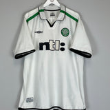 2001/02 CELTIC PETROV #19 AWAY SHIRT (XXL) UMBRO