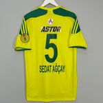 Shop 2013/14 SANILURFA SEDAT AGCAY #5 HOME SHIRT (M) ADIDAS, classic football shirts, vintage football shirts & retro soccer jerseys at Cult Kits