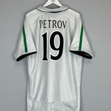 2001/02 CELTIC PETROV #19 AWAY SHIRT (XXL) UMBRO