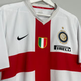 2007/08 INTER MILAN ADRIANO #10 *CENTENARY* AWAY SHIRT (XL) NIKE